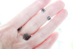 Double ring silver 925 red stone Bohemian jewellery Designer