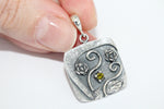 Armenian jewelry handmade Silver 925 with yellow citrine stone