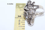 Spider web RING Silver 925 Marcasite