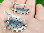 Small earrings round Silver 925