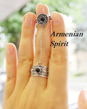 Ring Full finger double adjustable SILVER 925