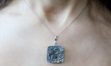 Yellow citrine jewelry SET SILVER 925 Earrings Ring Pendant chain