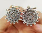 Small earrings round Silver 925