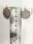 Small earrings round Silver 925