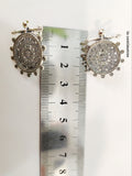Small earrings round Silver 925