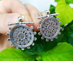 Small earrings round Silver 925