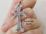 Cross Armenian jewelry Men Silver 925 Big crosses Armenian khachkar