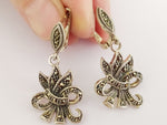 Earrings Silver 925 Lightweight Marcasite jewelry