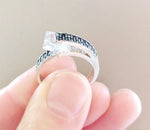 Small ring white Silver 925 Marcasite jewelry Minimalist