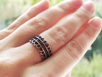 Band ring adjustable SILVER 925 Simple design rings for women and men