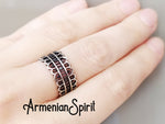 Band ring adjustable SILVER 925 Simple design rings for women and men