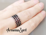Band ring adjustable SILVER 925 Simple design rings for women and men