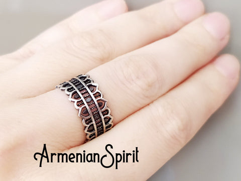Band ring adjustable SILVER 925 Simple design rings for women and men