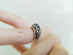 Silver ring  Blue topaz stone Sterling 925 Spring gifts for women