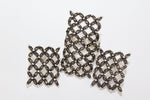 Set earrings and ring silver floral marcasite sterling silver 925