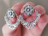 Armenian jewelry Earrings 2 in one Stud Silver 925 Lightweight
