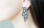 Gothic ring Silver 925 black band rings women men