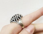 Women Ring Silver 925 Black onyx ring