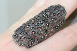RING silver 925 full finger marcasite women CHOOSE
