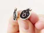 Tiny silver stud Earrings small pomegranates Armenian jewelry STERLING SILVER 925