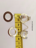 Small stud earrings Silver 925 Round celtic circles studs nail earrings