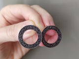 Small stud earrings Silver 925 Round celtic circles studs nail earrings