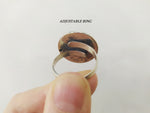 Armenian jewelry Ring round and adjustable Sterling silver 925