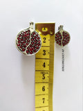 Pomegranate pendant Silver Persephone symbol