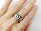 Pomegranate ring jewelry SILVER 925