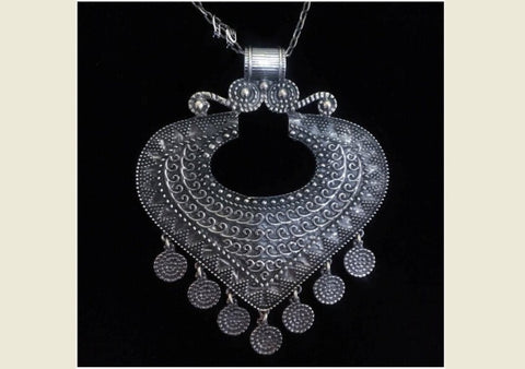 Armenian Silver necklace traditional taraz Pendant