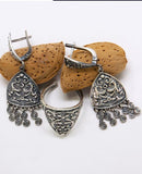 Sterling silver 925 chandelier Boho dangle very long earrings