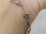 Armenian Bracelet Sterling silver 925 with round details Adjustable with chain