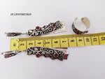 Very long earrings Armenian Jewelry Lab Garnet 925 SILVER