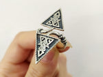 Silver 925 ring adjustable Beautiful rings full finger Armenian