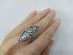 Silver 925 ring adjustable Beautiful rings full finger Armenian