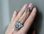 Armenian jewelry double ring SILVER 925 traditional pattern