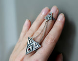 Armenian jewelry double ring SILVER 925 traditional pattern