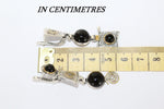 Earrings and ring green and yellow gemstone SILVER 925