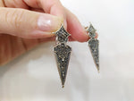 Armenian silver earrings Handmade beautiful jewelry Ethnic bohemian jewellery