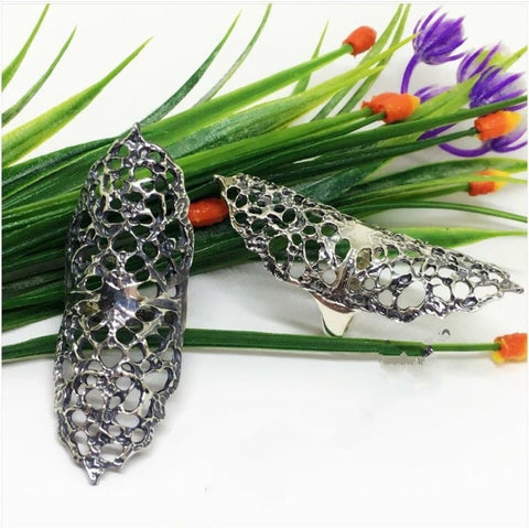 Armor ring Silver 925 Full finger cover Armenian handmade jewelry