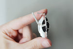 Very big earrings 925 Silver Black Onyx stone