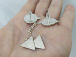 Very long earrings sterling silver 925 Armenian handmade