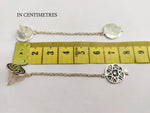 Armenian earrings silver 925 Very long with eternity symbol and pomegranate