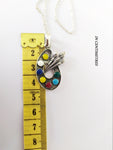 Artist palette SILVER 925 Charm Paint palette and brush