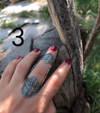 Armor ring adjustable Sterling silver 925 Armenian jewelry