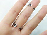 Armenian 925 silver ring with red lab quartz stones
