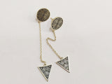 Very long earrings sterling silver 925 Armenian handmade