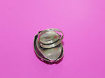 Sterling silver 925 Ring adjustable Natural amethyst geode Armenian handcrafted jewelry