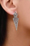 Armenian silver earrings Handmade beautiful jewelry Ethnic bohemian jewellery