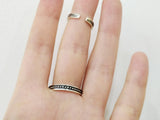 Double ring silver 925 natural blue turquoise full finger with two chains